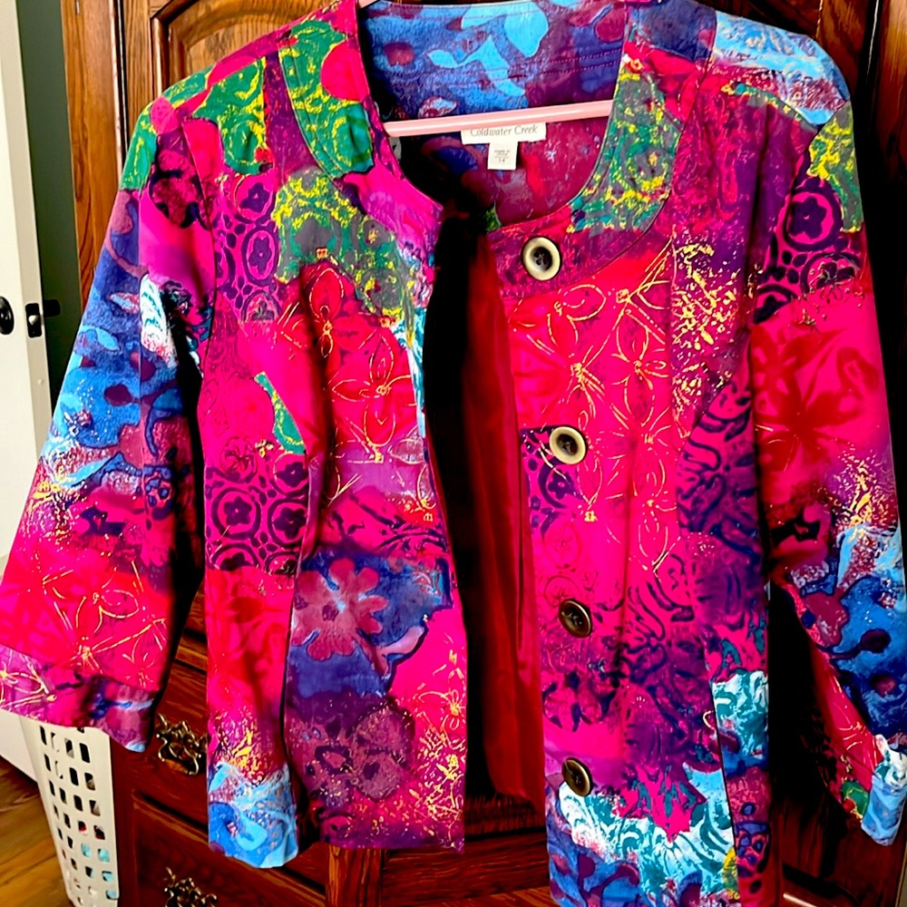 Coldwater Creek lined jacket Size 14